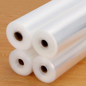Anoak Shelf Liner Cabinet Liner, Non Adhesive Drawer Liner, Washable 12 Inch x 20 FT x 4Rolls Waterproof Durable Non-Slip Shelf Liner for Kitchen, Drawer, Refrigerator Stripe Clear