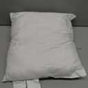 ROYALE LINENS 12 x 12 Pillow Insert - Down Alternative Throw Pillows Insert - Square Pillow Pack of 1 White - Bed & Couch Pillows - Inner Cushion for Bed, Cushion for Living Room - Shams Stuffer
