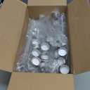 WOPPLXY 50 Pcs 65 ML Plastic Test Tubes with Caps, Plastic Candy Tubes with Screw Caps, Clear Bath Salt Tubes, Gumball Tube for Candy Bath Salts Spices Beads and Wedding Party Christmas Home Dcor