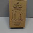 6 Pcs Black Candle Holders Set, Vintage Home Decor – Modern Taper Candlestick Holders for Wedding, Table Centerpieces – Great Gift for Housewarming, Birthday Parties, Wedding & Christmas Season