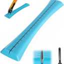 Linear Rotary Blade Sharpener, Rotary Cutter Sharpener for 45mm and 60mm Blades, Manual Rotary Sharpener Tool made of 2 Diamond-Coated Sharpening Stones for Blade Repair, with Clean brush