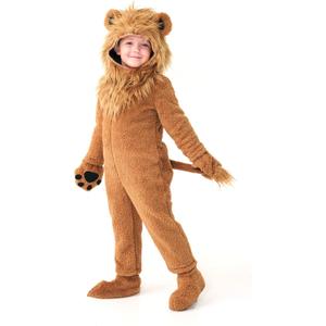 Kids Lion Costume,Boys Girls Lion Onesie,Kids Halloween Animal Outfit