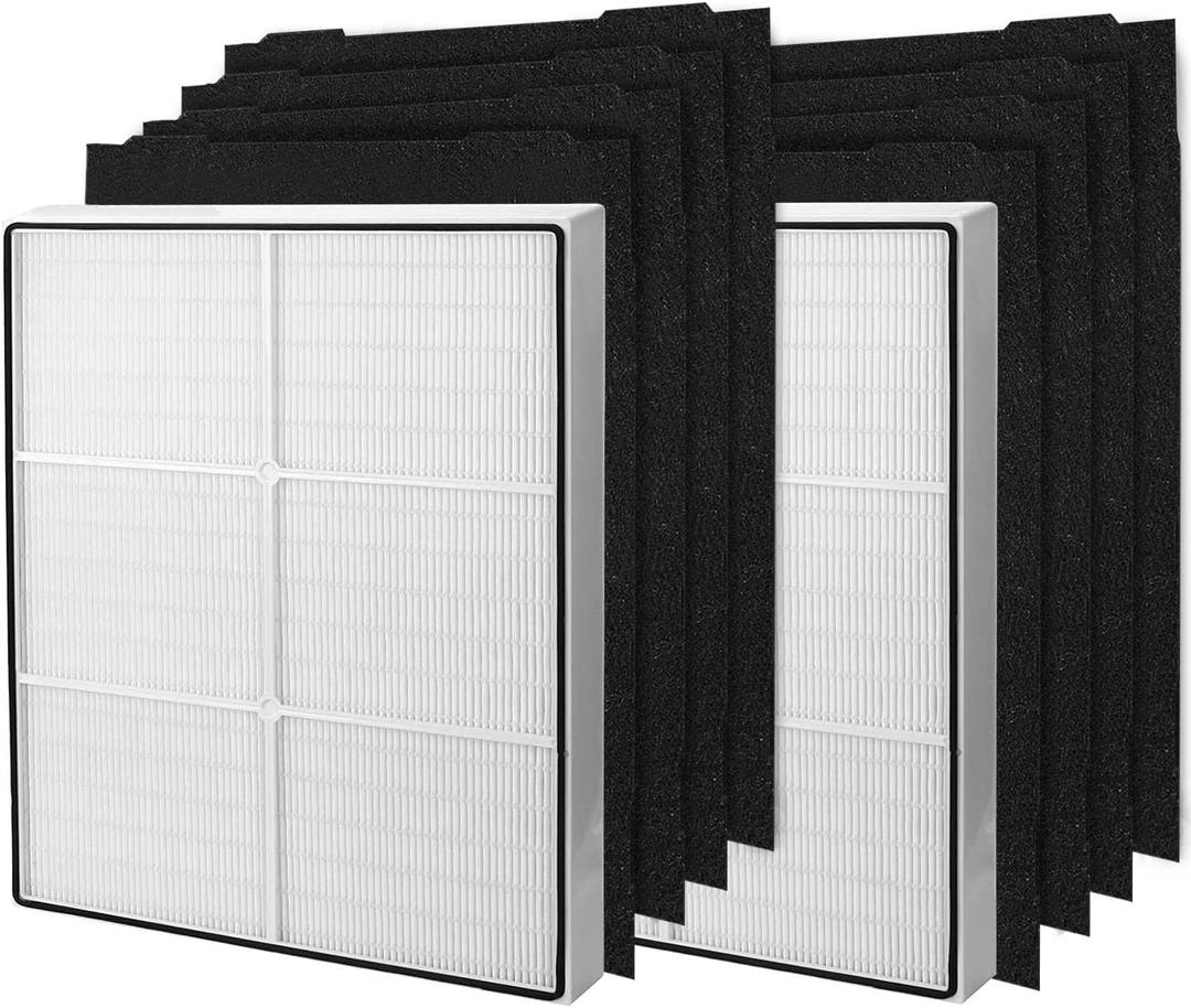 AP510 & AP450 Filter Replacement, Compatible with Whirlpool Whispure 1183054K 8171434K AP450 AP510 AP300 AP350 WP500 WP1000 Air Purifier (2 HEPA Filter +8 Pre-filter)