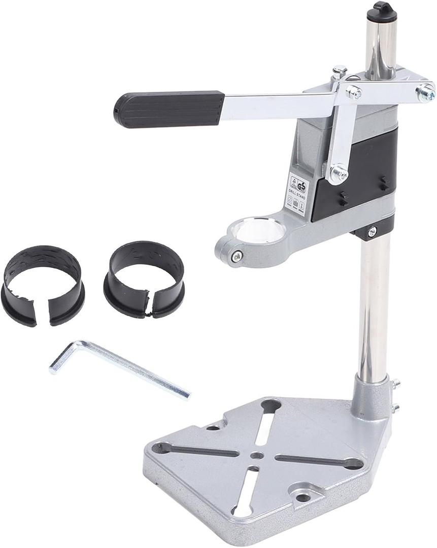 Bench Drill Press Holder with 90 Rotating Fixture, Stable Drilling, Easy to Use, Universal Bench Drill Press Stand for Cutting