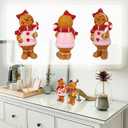 2 x Gingerbread Man Christmas Decorations Cute Gingerbread Man Figurine Decor for IndoorYard, Holiday Table Ornaments 6.1/15.5CM