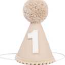 Boys 1st/First Birthday Cone Hat - One Year Old Boy Birthday Decorations.