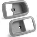 Interior Door Handle Trim Bezels (Gray) for Toyota Tundra 2000-2003, Tundra 2004-2006 Extended Cab Pickup/Standard Cab Pickup, for Front Driver & Passenger Side