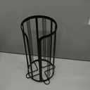 Toilet Paper Holder Stand, Freestanding Toilet Tissue Organizer, Minimalistic Storage Solution, Reserve Mega Rolls- Black