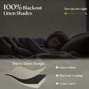 Blackout Roller Shades for Bedroom Window Cordless Free-Stop Blinds with Valance UV Protection 100% Black Out Linen Shades Blinds for Indoor Bathroom Windows Living Room Beige Oatmeal 31" W x 72" H