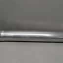 4 Inch Exhaust Pipe, Silver Galvanized Straight Exhaust Pipe Tubing Steel, Flared & Slotted End, 30 Inch Long