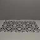 Black White Diamond Grid Hand Towels - Graphic Arrangement Set of 2 Soft Absorbent Decorative Towels, 14 x 28 in