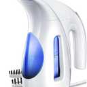 HiLIFE Steamer for Clothes, Portable Handheld Clothing Steamer, 240ml Big Capacity, 700W, Strong Power, Fabric Quick Wrinkle Remover with Brush for Home, Office, Travel (ONLY 120V) -Blue