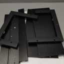 MARTY 2 Tier Spice Rack Organizer for Countertop, 15.8''L Coffee Station/Bathroom Organizer Countertop, Counter Shelf Desktop Storage Organizer for Kitchen, Bedroom, Office (Black)