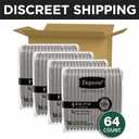 Depend Night Defense Adult Diapers, Incontinence Underwear for Men, Disposable, Overnight, Small/Medium, Grey, 64 Count (4 Packs of 16)