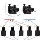 Universal Motorcycle Mirrors, 10MM 8MM Universal Motorcycle Rear View Side Handlebar Mirror Black, Compatible with ATV, Scooter, Dirt Bike, Cruiser, Snowmobile