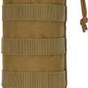 Water Bottle Bag, Outdoor Water Bottle Cover Water Bottle Drawstring Waist Hanging Water Bottle Bag for Men and Women (Black)