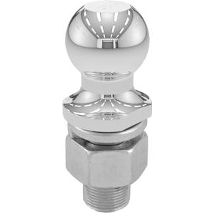 CURT 40090 Chrome Trailer Hitch Ball, 10,000 lbs, 2-Inch Diameter, 1-1/4 x 2-5/8-Inch Shank