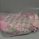 Skidproof Sofa Cover-Patchwork Sofa Slipcover with Elastic Straps-Easy Fit Slip Cover-Washable Furniture Protector for Pets and Kids(Loveseat,Hot Pink)