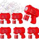 Gemscream 6 Pack Spider Web Automatic Bubble Gun for Party Bubble Machine Blower for Outside Activity Spider Party Supplies for Summer Wedding Birthday Gifts Photo Props Decor
