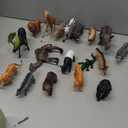 Safari Animals Figures Toys, Realistic Wild Zoo Animal Figurines, Plastic African Jungle Animals Playset for Kids Toddlers, 21Pcs Safari Toys Birthday Gifts for Boys Girls