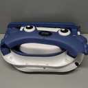 Collapsible Baby Bathtub for Newborns with Thermometer and Soft Floating Cushion Portable and Foldable Travel Baby Boy Bath Tub for Infants to Toddler 0-36 Month (Navyblue)