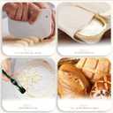 Natural Unbleached Banneton, Sourdough Bread Proofing Basket Kit, 6,8,9,10 Inch Basket with BreadMaking Baking Supplies Tools, Banneton Basket Gift Set - Primary Color