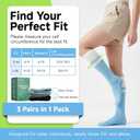 Bamboo Viscose Compression Socks - Knee-High Support for Nurses, Pregnancy, Travel (Regular/Non-slip) (Black, XL)