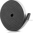 Nuanchu Foam Insulation Tape Stripping Neoprene Long Sponge Weather Stripping Foam Strips with Adhesive for Door, Automotive, Air Conditioner Seal(1,1-1/2in Wide X 1/2in Thick X 16.5ft)