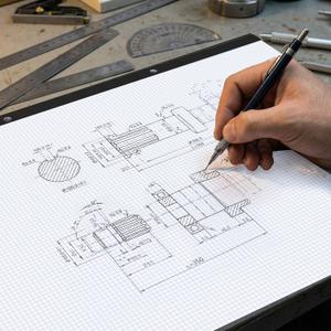 BESARME Large Engineering Graph Paper 22" x 17", 100 Sheets/200 Pages Large Graph Paper Pad Engineering Papers Drafting Papers for Engineer Architect Designer Mathematician Draftsman
