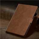 DTangLsm for iPad A16 Case Leather iPad 11th Generation Case 11-inch 2025, iPad 10th Generation Case 10.9-inch 2022, Smart Folio Stand Cover 10th Gen iPad Case with Pencil Holder, Honeycomb Brown