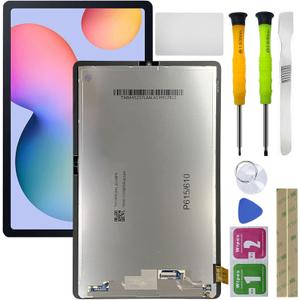 LCD Display Digitizer Touch Screen Assembly Replacement for Samsung Galaxy Tablet Tab S6 Lite SM-P610 P610 P615 LCD Display Digitizer Touch Screen Assembly Replacement 10.4 inch Black