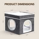 Cat Bed for Indoor Cats Cube House,Bedsure Cat Beds for Indoor Cats - Large Cat Cave for Pet Cat HouseFoldable Cat Hideaway,DIY Free Combination Configurable Play Tower Condo for Cats（3 piece）