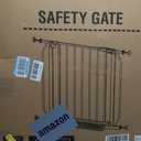 Baby Gate No Drilling, 29"-40" Auto Close Dog Gate Indoor for Doorways & Stairs, Pressure Mounted Adjustable Pet Gate, Easy Walk Through Child Gate for Children & Pets Stroller Friendly, White