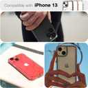 PATCHWORKS Lumina Designed for iPhone 13 5G Case 6.1 inch (2021) Diamond Crystal Clear Never Yellow Shockproof Hard Back Slim Thin Protective Soft Flexible Protector Transparent - Black