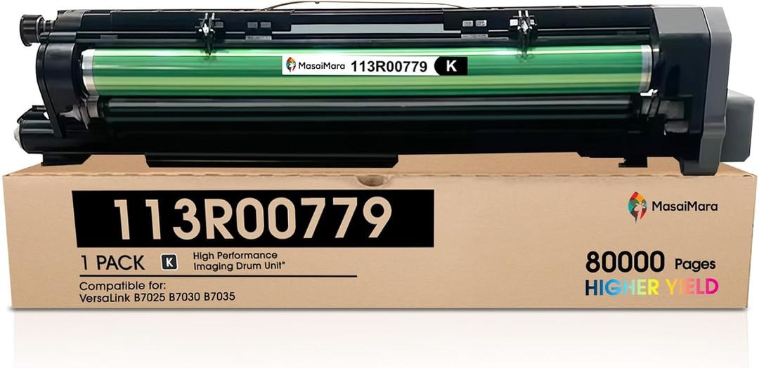 MasaiMara 113R00779 High Capacity Compatible Image Drum Unit Replacement for Xerox Versalink B7025 B7030 B7035 Printer (Black, 1-Pack)