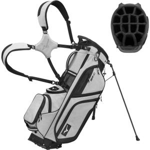 Mizuno BR-DX 14-Way Hybrid Stand Golf Bag,  Heathered Grey