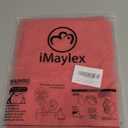 iMaylex Soft 100% Egyptian Cotton Zipper Closure Pillowcases,Valentines Day Gifts,Cozy and Lightweight Pillow Case, Set of 2, Red, Queen, 20" x 30