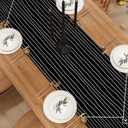 Linen Halloween Table Runner 72 Inches Long, Halloween Home Kitchen Dining Room Table Decor, Christmas Xmas Winter Holiday Decorations and Supplies for Home