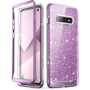 i-Blason Cosmo Series Designed for Samsung Galaxy S10 Case Stylish Full-Body Protective Bumper Case Without Built-in Screen Protector for Galaxy S10 2019 Release, Purple (Max)