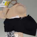 Momcozy Nursing Bras for Breastfeeding, YN21 Seamless Ultra Comfort Maternity Bra, Natural Shape, Pregnancy Sleep Bralette (Medium, 2 Pack-black,beige)