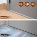 2 x RECAPS 25mm 16.4 Feet Silicone Weather Stripping Door Seal, Transparent Under Door Gap Filler for Draft Stopper Adhesive Doors Windows and Shower Glass Gaps