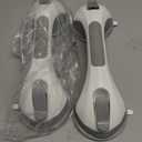 TAILI Shower Grab Bar, 2 Pack 12 Inch Suction Grab Bars for Bathtubs and Showers for Elderly, Shower Handle for Seniors Bathroom Safety Grip, No Drilling Removable, Grey