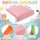 Novabright 4 Pcs Pool Seats for Edge of Pool Poolside Seating Mat with Soft Foam Pad Anti-Slip Cushion Waterproof Bath Seat Chair Poolside Accessories for Summer Outdoor Beach (Multicolor,12 Inch)