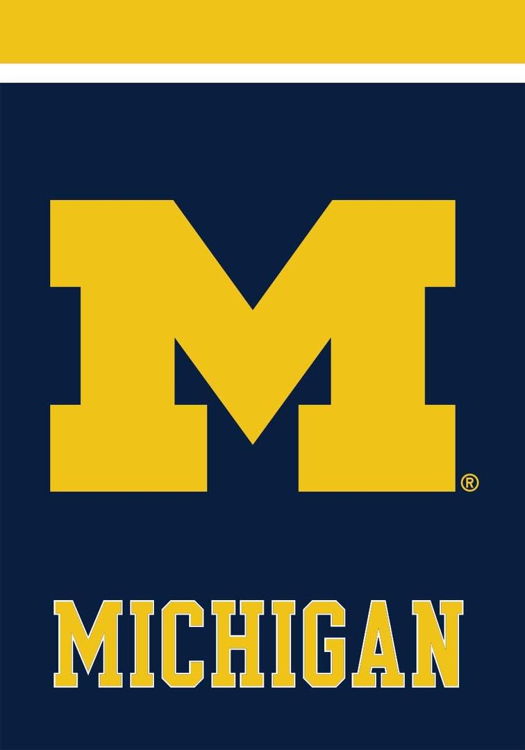 Michigan Wolverines Ncaa Licensed House Flag 40" x 28" Briarwood Lane