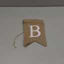 Baby Boy Burlap Banner  5" x 7" Pre-Assembled Jute Flags for Baby Shower & Gender Reveal with a Light Blue Heart