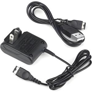 Charger for Gameboy Advance SP, AC Adapter for DS and Game Boy Advance SP Systems, Portable USB Power Cable for GBA SP Wall Travel Cord for Gaming Accessories