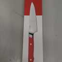 Misen 5.5" Utility Knife  High Carbon Japanese AUS-10 Stainless Steel  Hybrid German & Japanese Blade  Precision Kitchen Knife for Professionals & Home Cooks  Ultimate Cutting Performance - Red