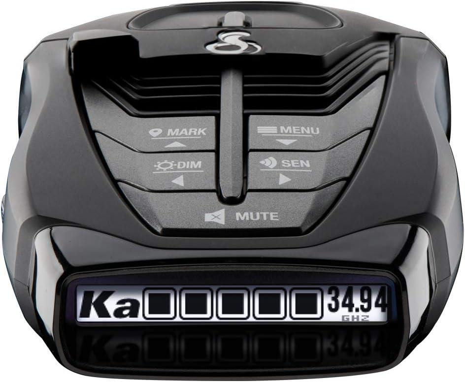 Cobra RAD 480i Laser Radar Detector Long Range Detection, Bluetooth, Apple CarPlay and Android Auto Compatible, LaserEye Front and Rear Detection, Digital Signal Processing, Black