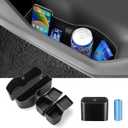 Car Door Side Storage Box and Can for Honda CR-V 2023-Present, 4 Compartments, Black, Matte, Scratchproof, 9L Capacity, 50 lbs Max Weight, Easy Install