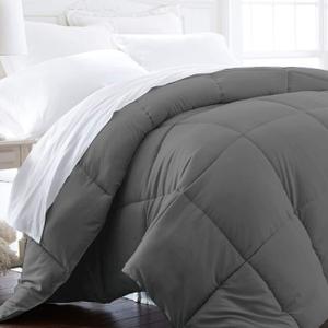 Beckham Hotel Collection Twin/Twin XL Size Comforter - 1600 Series Down Alternative Home Bedding & Duvet Insert - Slate Gray